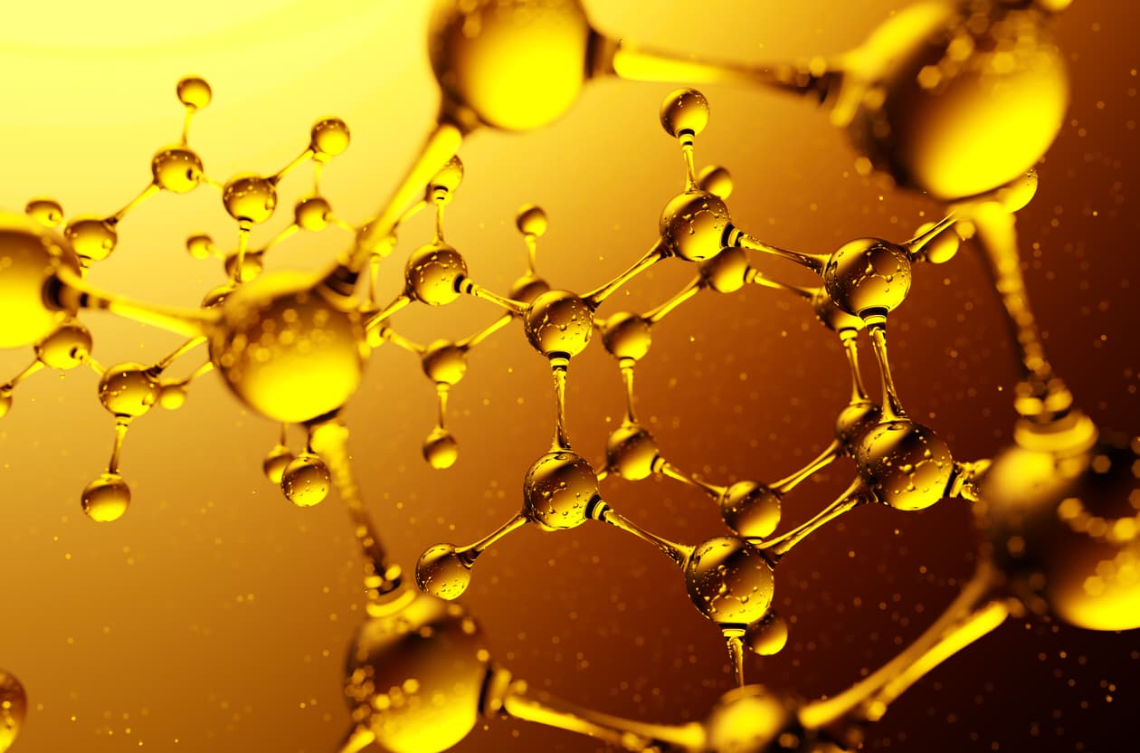 Enlaces quimicos represantando la industria química